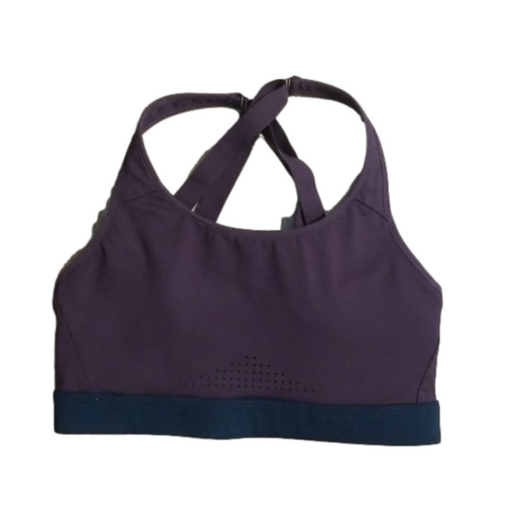 𝅺nike Sport Bra Wide Adjustable Straps Brown Wine Size Small - Picture 1 of 8